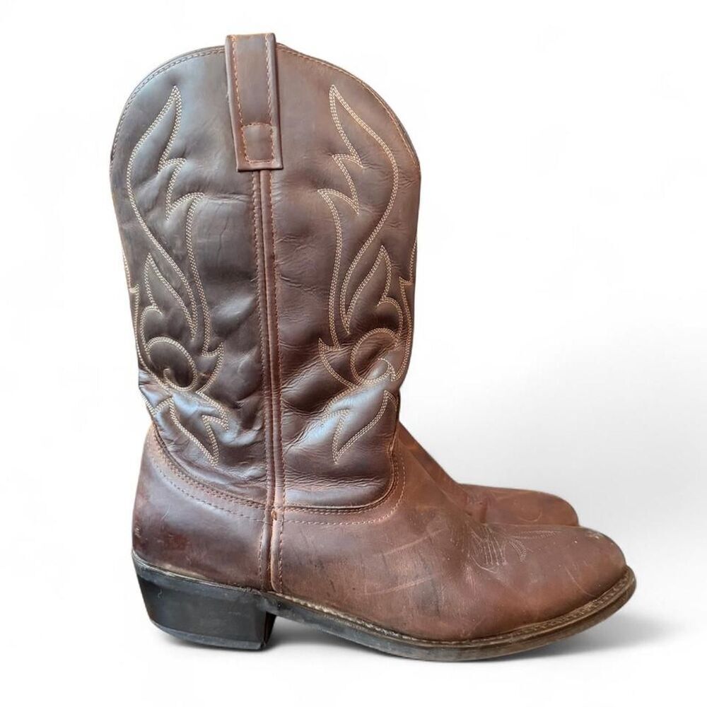 Masterson RB876 Men’s Size 13D Brown Leather Western Boots Oil Resistant